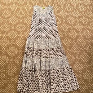 Sleeveless, tiered Roberta Roller Rabbit maxi dress